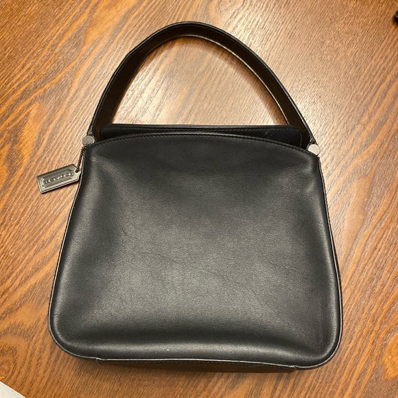 Vintage Coach Whitney Mini Hobo Bag in Black Leather #9181 made in Turkey - Picture 2 of 6